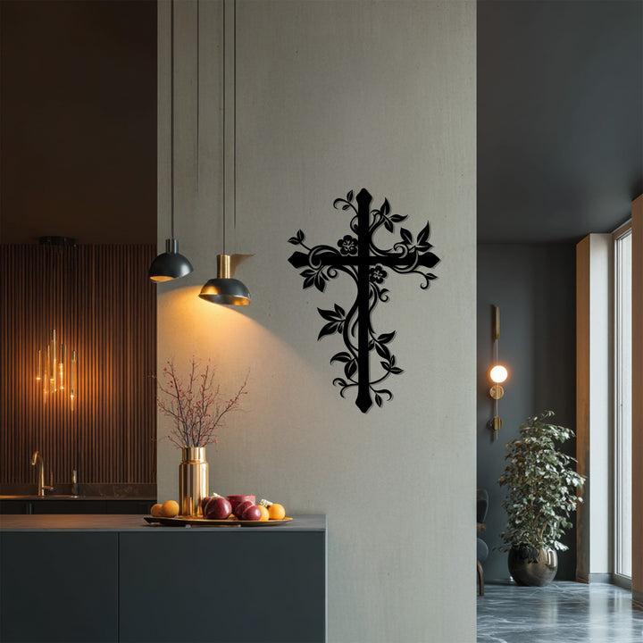 Elegant religious faith home wall art