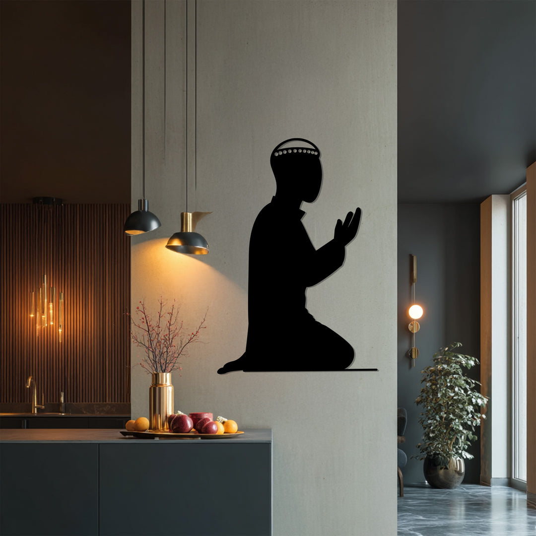Muslim prayer metal wall art minimalist design