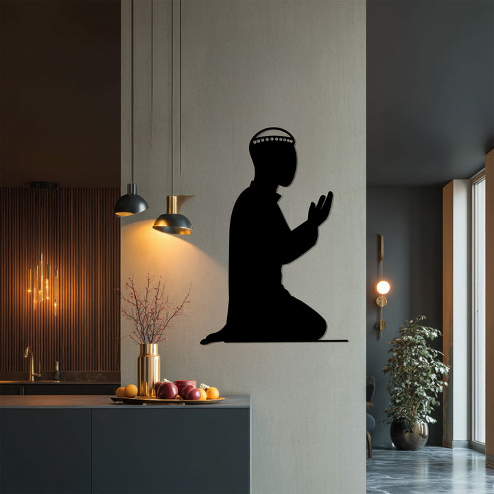 Muslim prayer metal wall art minimalist design
