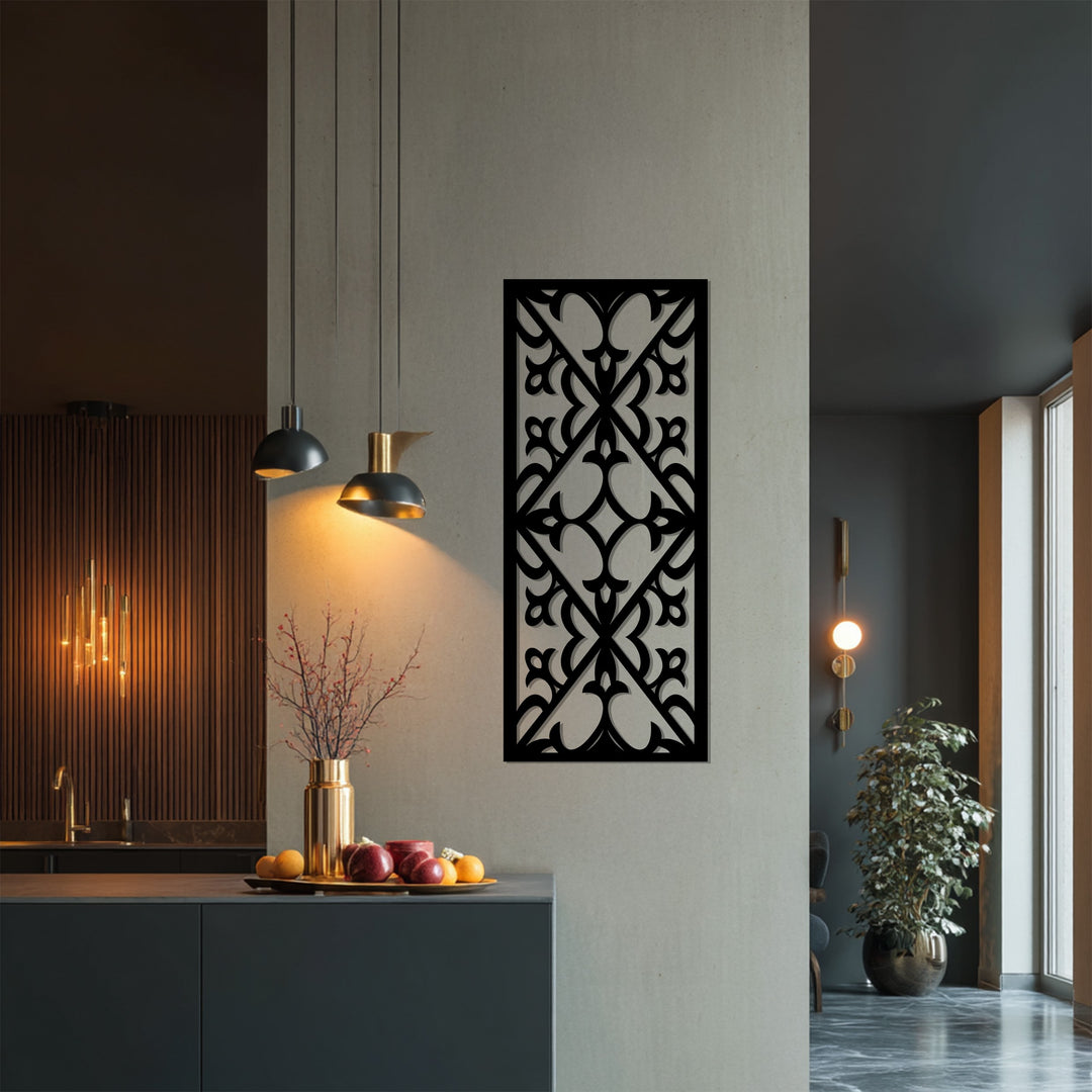 التناظر الإلهي – الهندسة الزخرفية فن جداري معدني