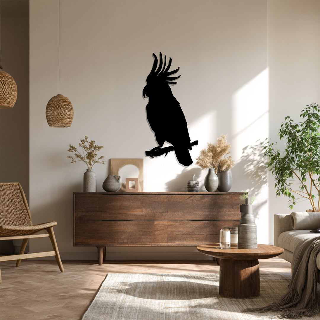 Parrot Metal Wall Art – Exotic Bird Silhouette Décor
