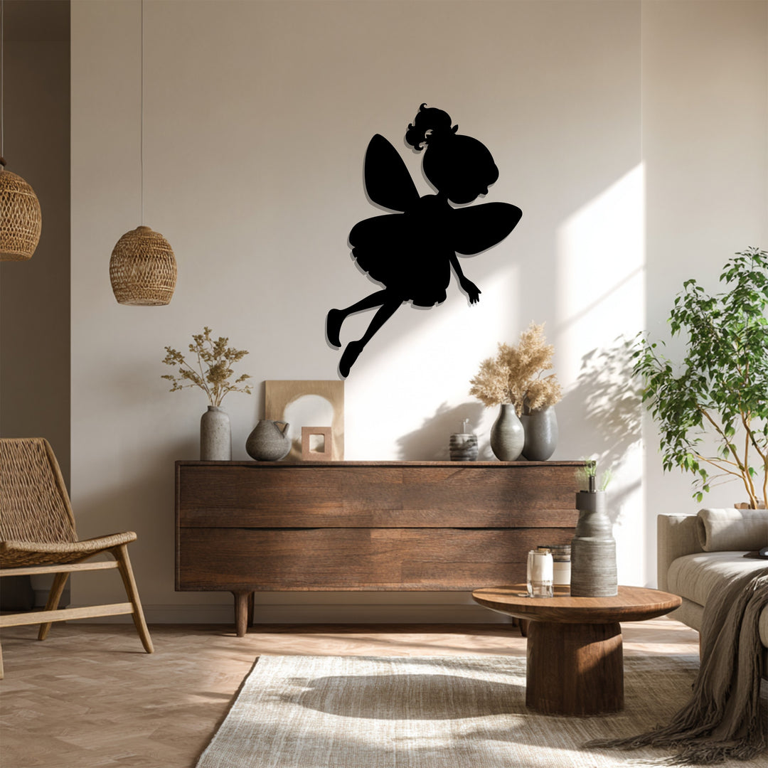 توهج الجنية - جنية ساحرة فن جداري معدني