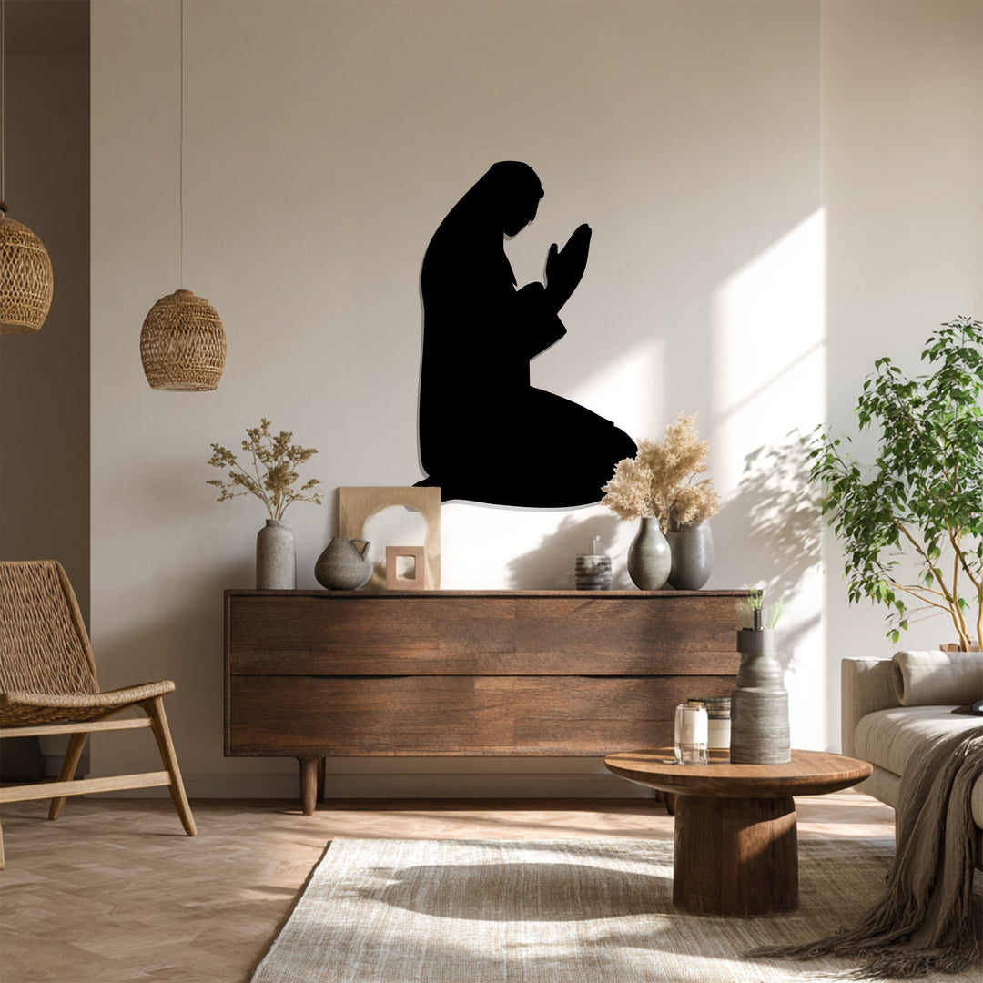 Muslim prayer metal wall art minimalist design