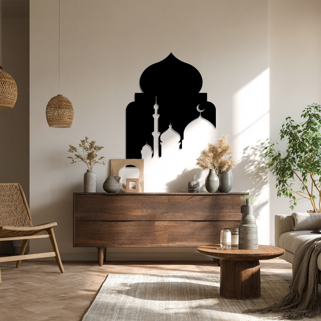 Göttliche Symmetrie – Ornamentale Geometrie Metall Wandbilder