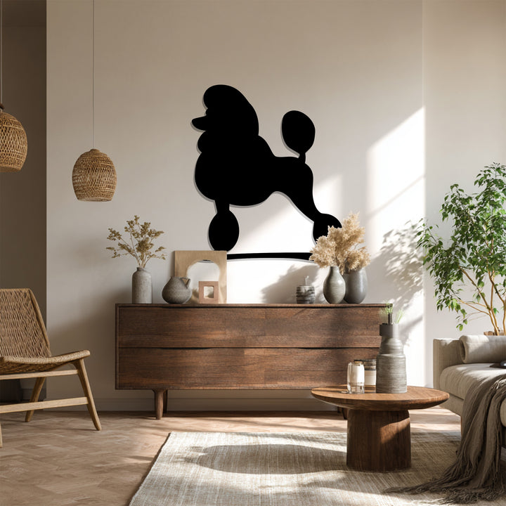 Poodle lover’s wall art minimalist metal home design