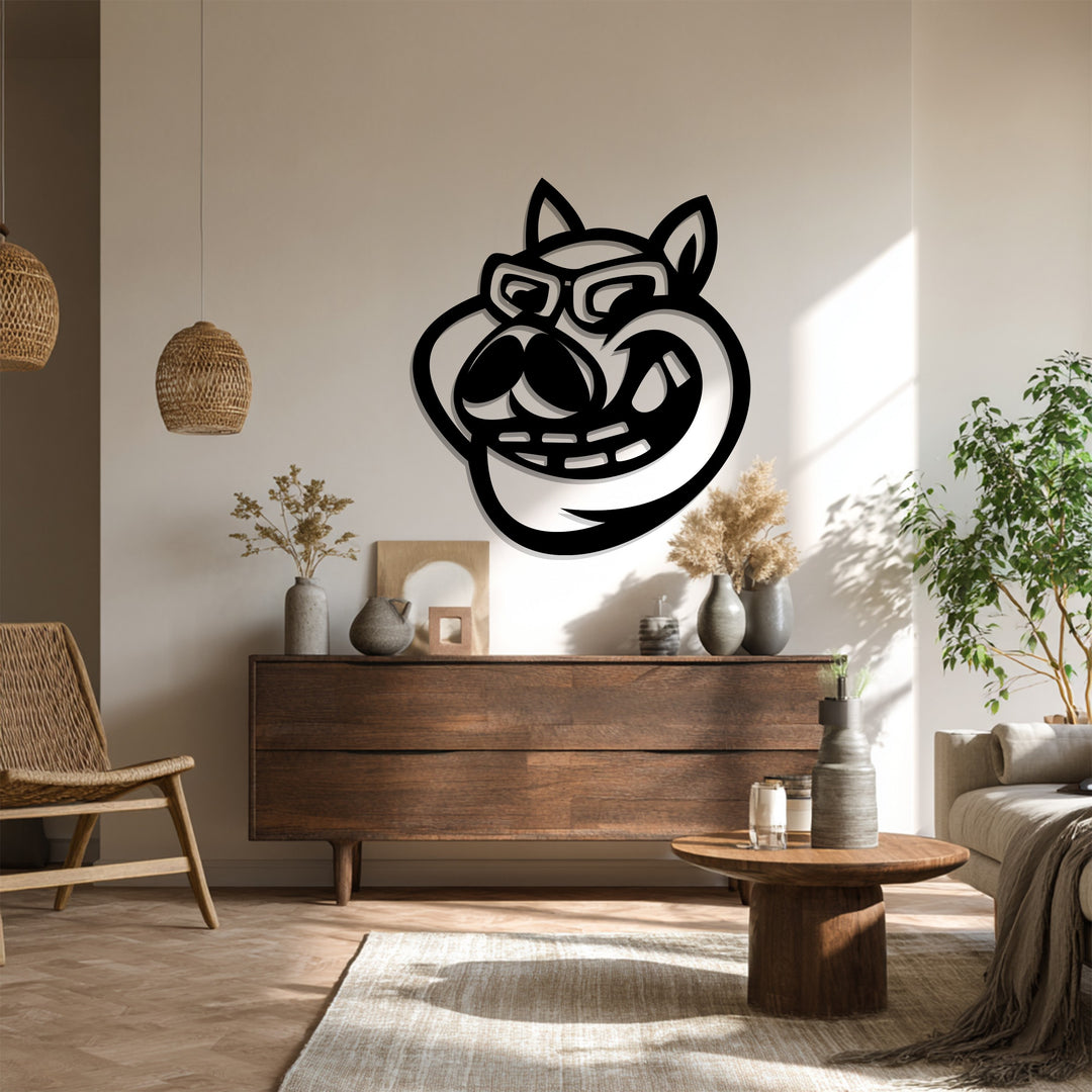 Dog lover wall art metal