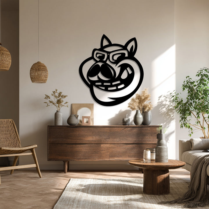 Dog lover wall art metal