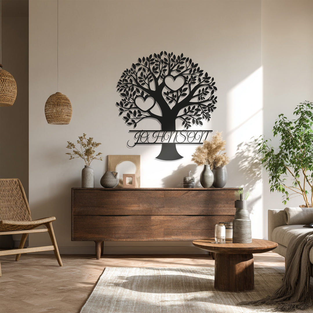 Personalized Family Tree – Custom Metal Wall Art