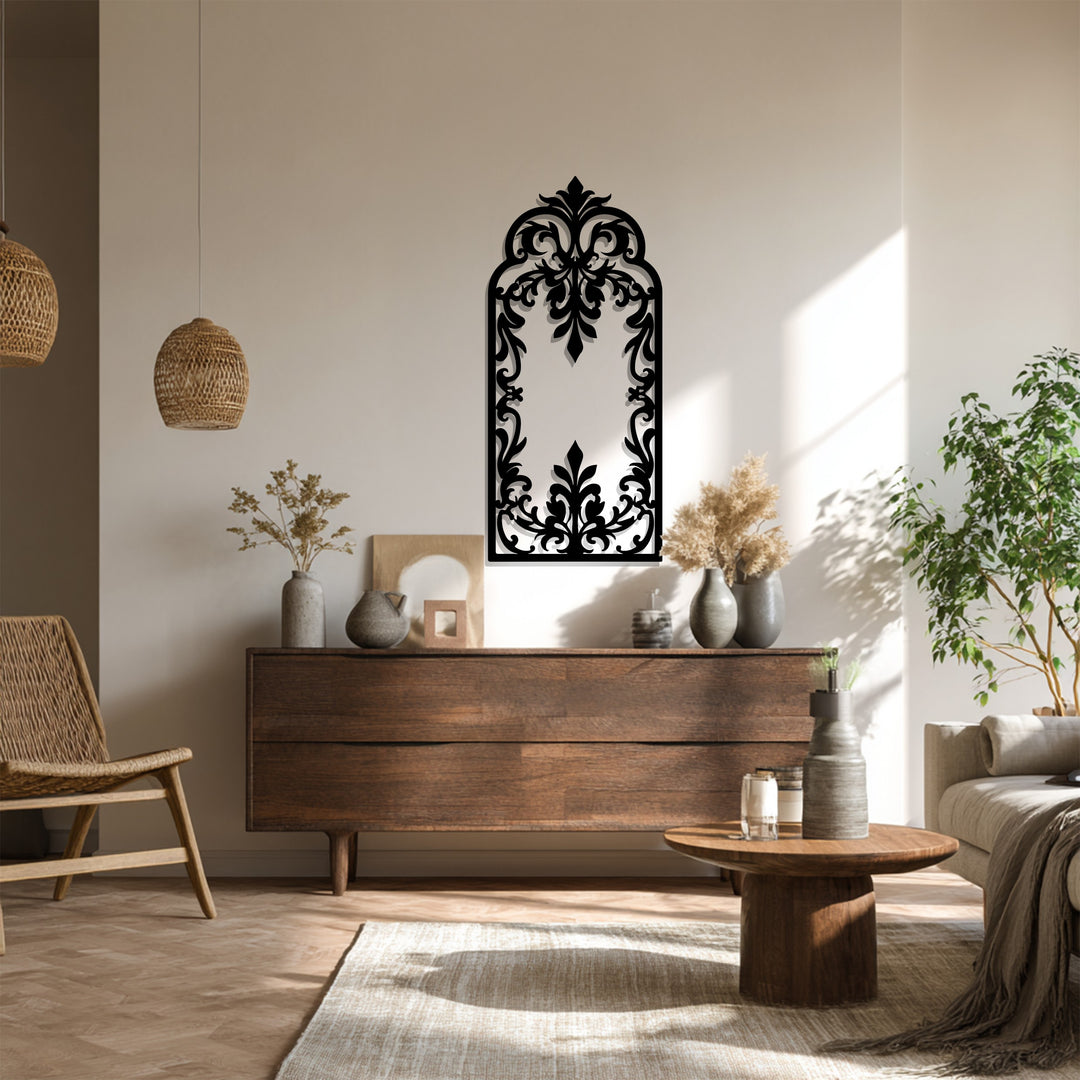 جوهر الباروك – القوس الزخرفي فن جداري معدني