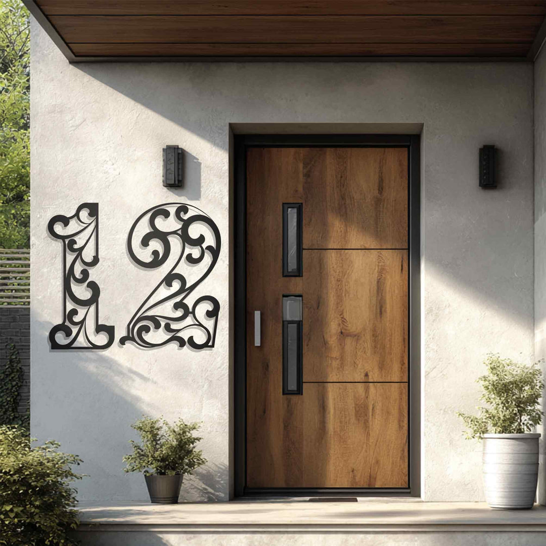 زهرة القمر – القمر وزهرة اللوتس فن جداري معدني