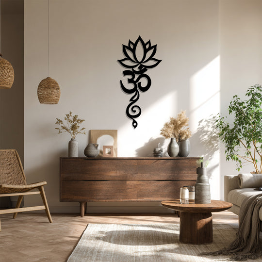 Yoga meditation room wall art