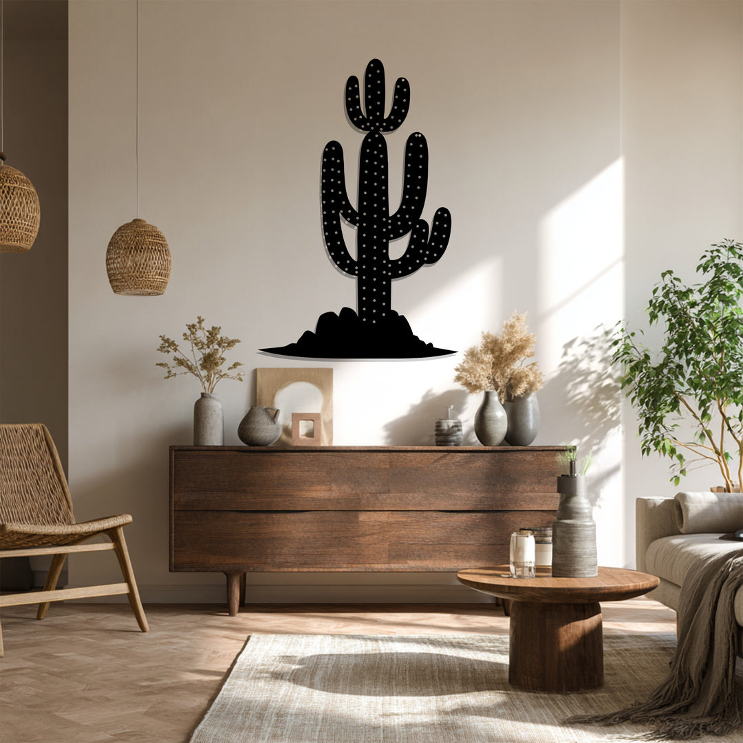 Croix cloutée–Puissant chrétien Décoration Murale Métal