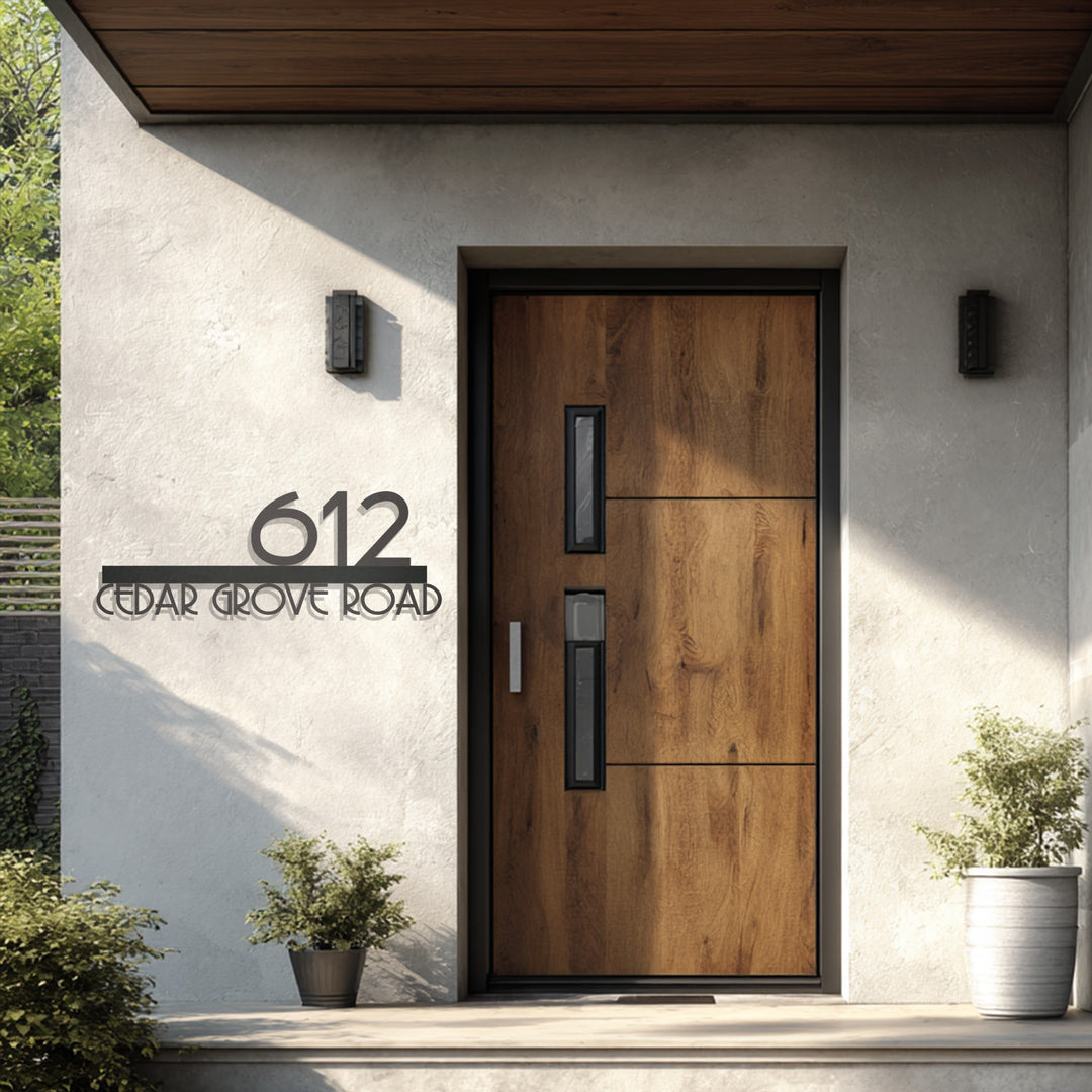 نمط التناغم - هندسي حديث فن جداري معدني لوحة