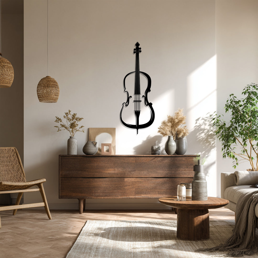 Violin Metal Wall Art – Decorative Musical Instrument