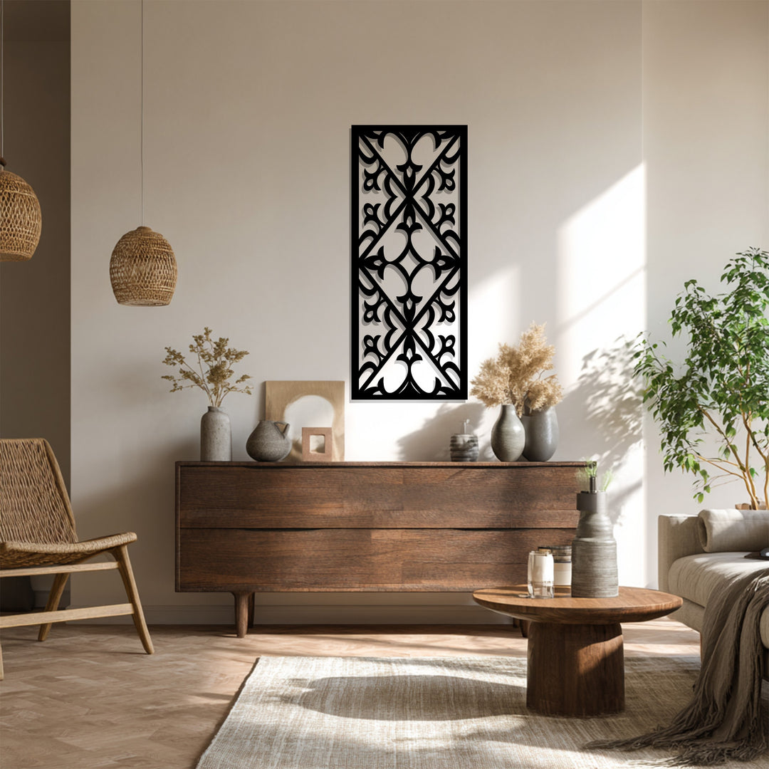 التناظر الإلهي – الهندسة الزخرفية فن جداري معدني