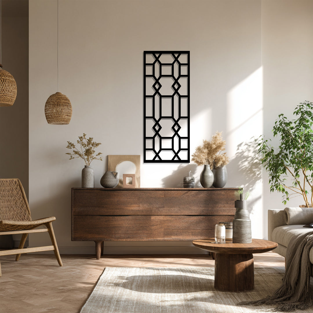 شبكة معمارية – هندسية حديثة فن جداري معدني