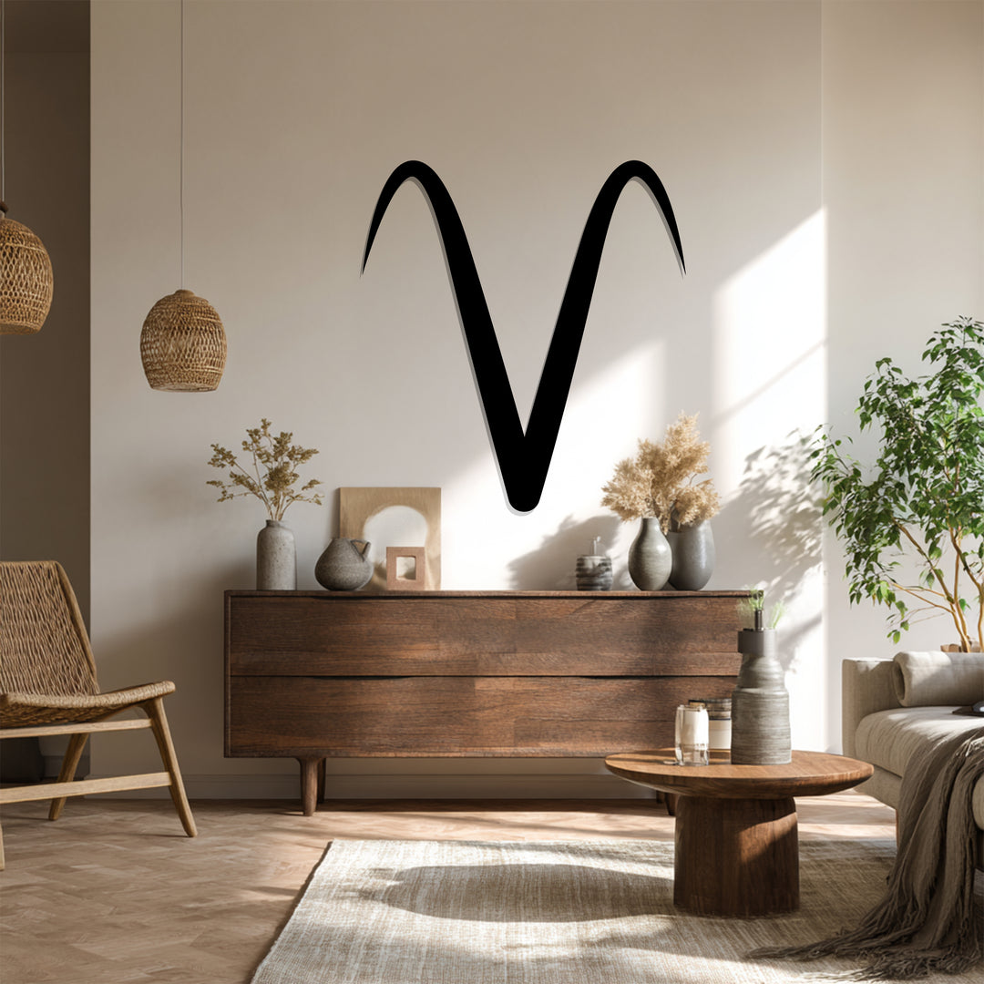 Aries Zodiac Symbol – Astrology Metal Wall Art
