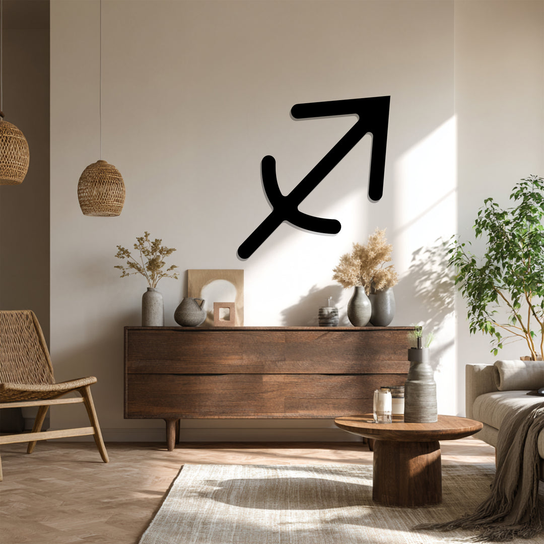 Sagittarius Zodiac Symbol – Astrology Metal Wall Art