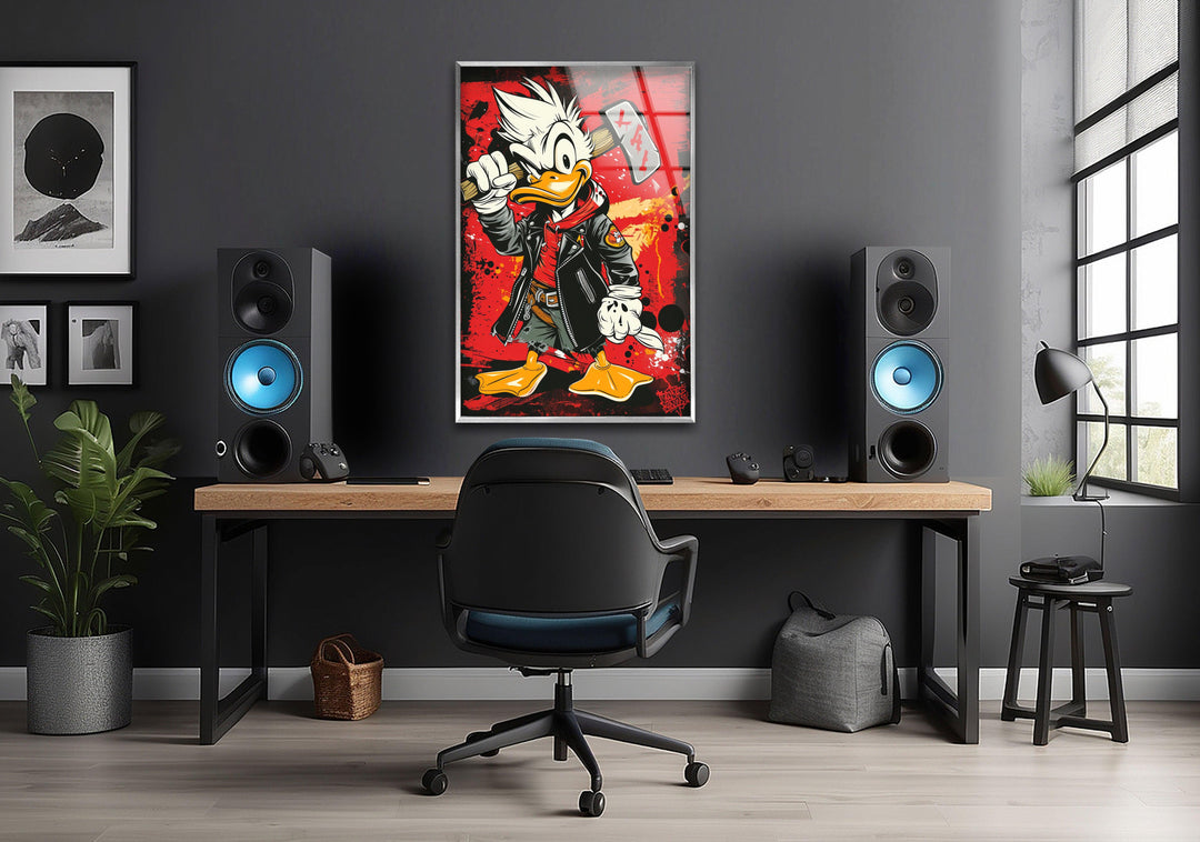 Donald Duck Glass Wall Art art glass wall art, glass wall art pictures
