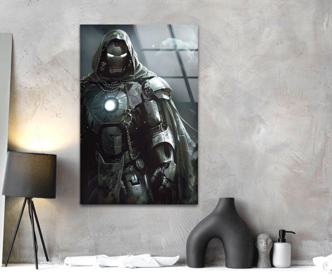 Dr. Doom Glass Wall Art glass photo prints, glass picture prints
