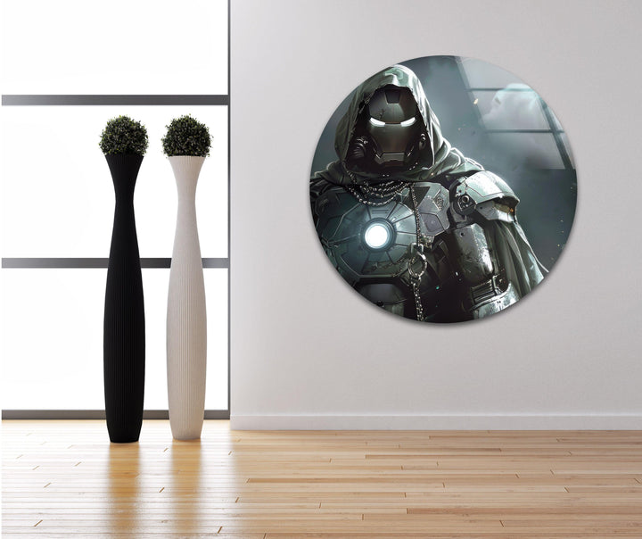 Dr. Doom Glass Wall Art custom glass pictures, glass art prints
