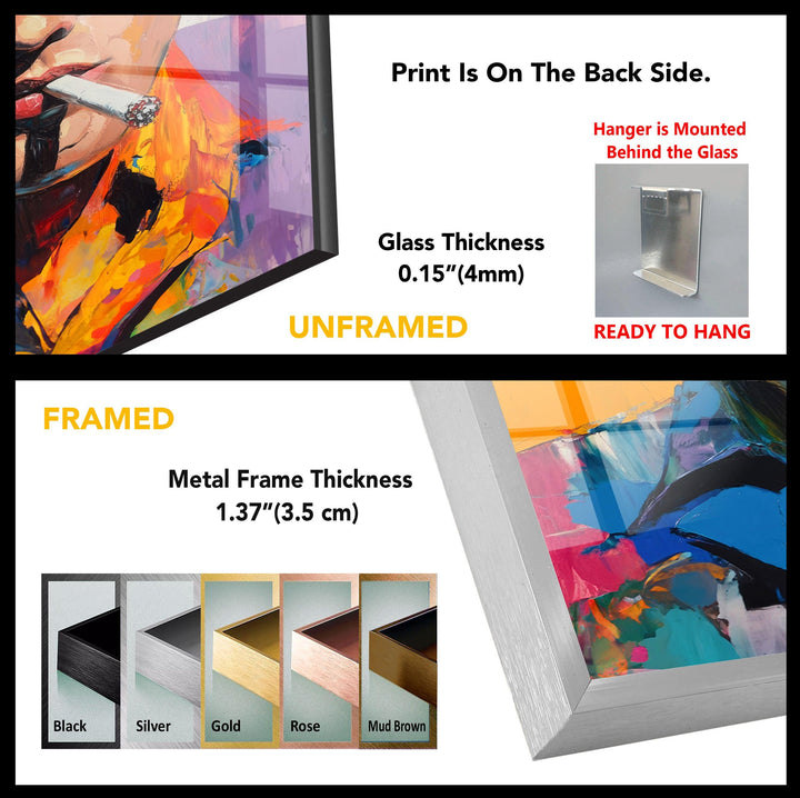 Elvis Presley Smoking Glass Wall Art