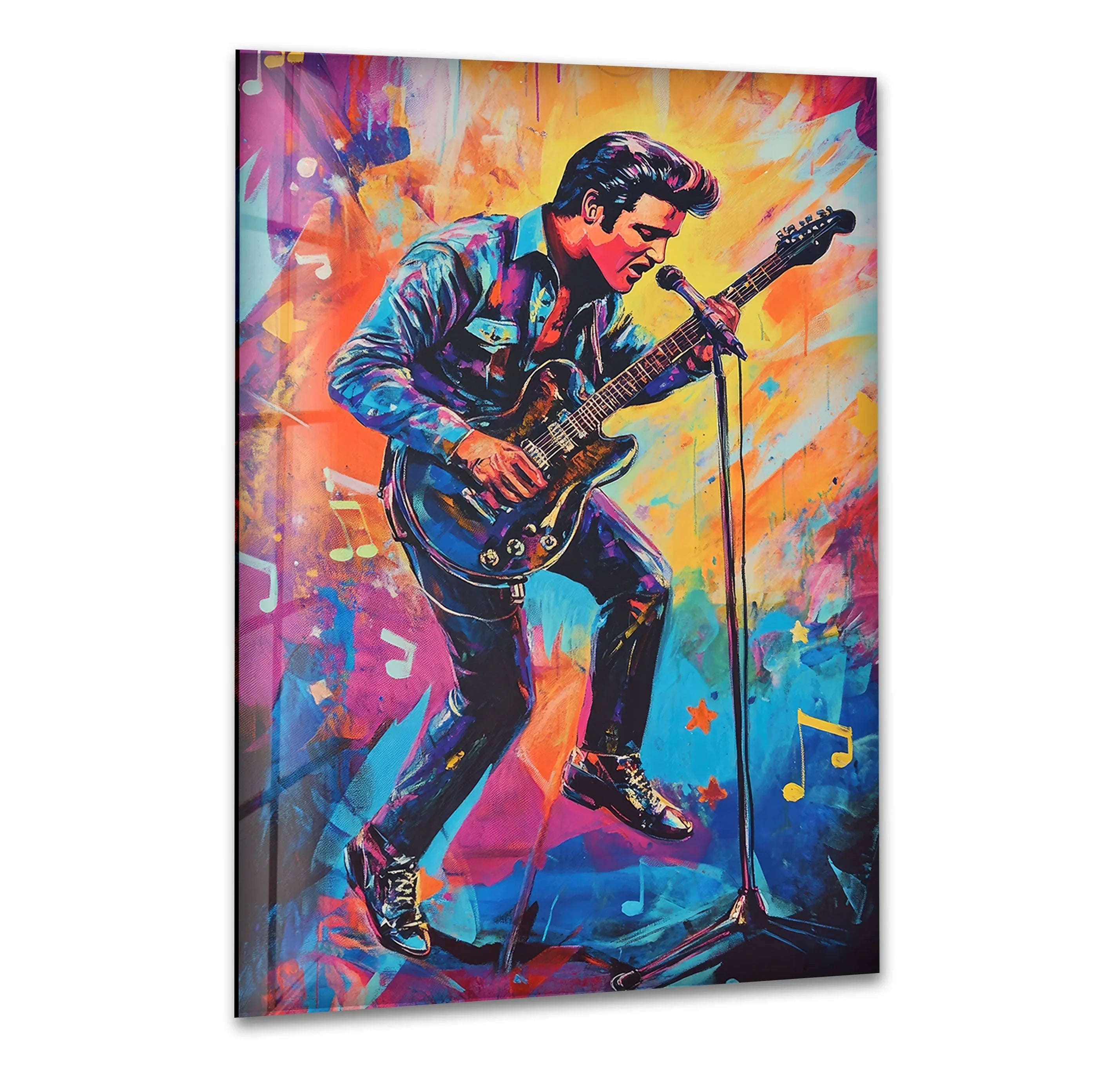 Elvis Presley Wall Art – Vibrant Rock 'n' Roll Decor – MyPhotoStation