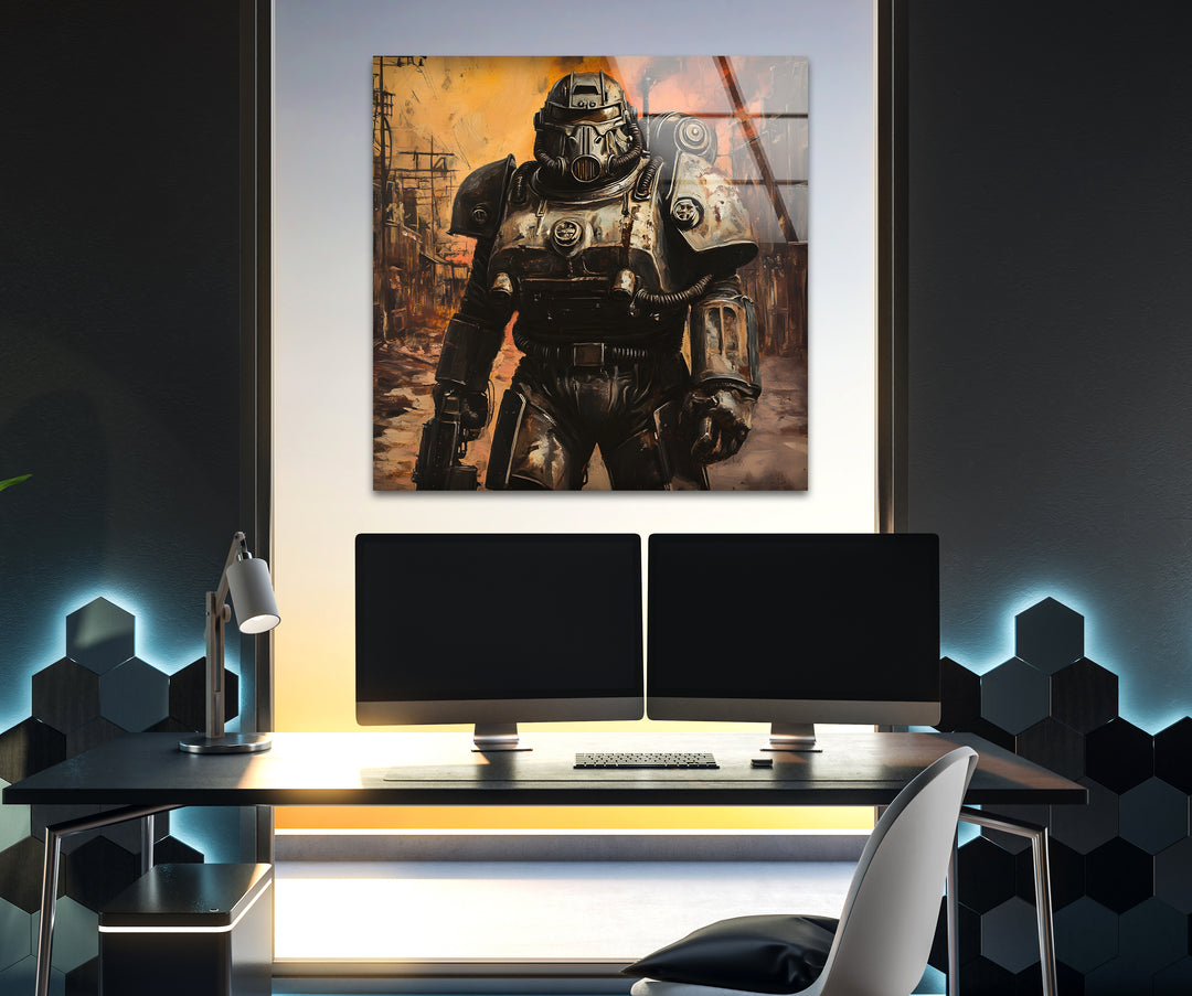 Gaming decor that combines bold colors and intricate artwork to celebrate gamer culture
