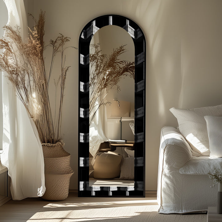 Urban Concrete Vision – Abstract Floor Mirror