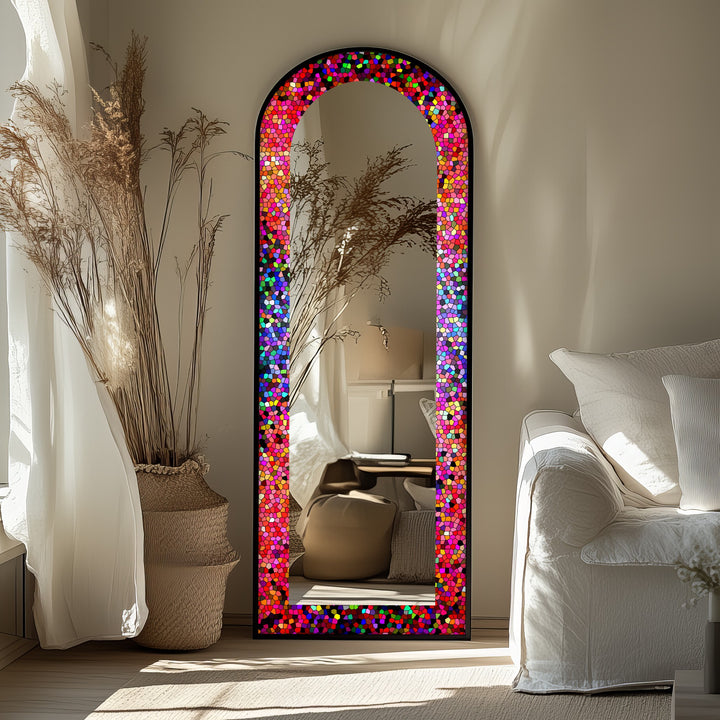 Kaleidoscope Bloom – Mosaik-Bodenspiegel 