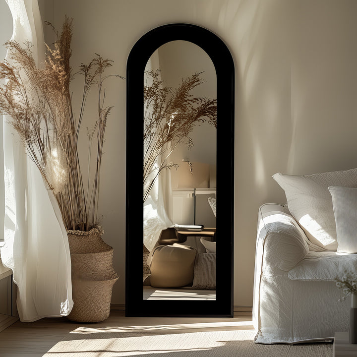 Minimalist Black - Abstract Floor Mirror
