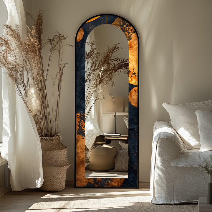 Black and Gold Marble - Full Lenght Floor Mirror
