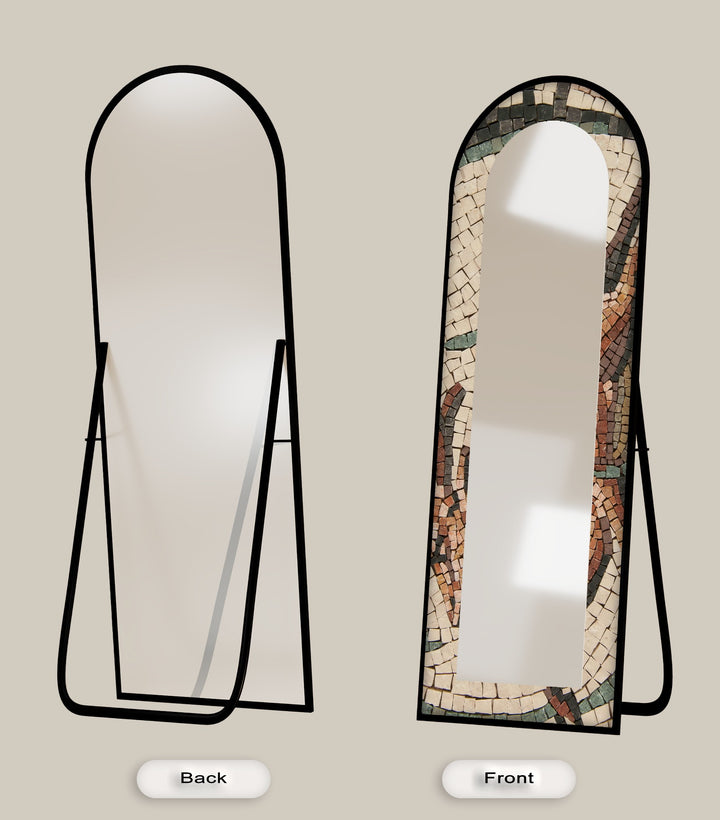 Tuscan Mosaic – Rustic Mosaic Floor Mirror