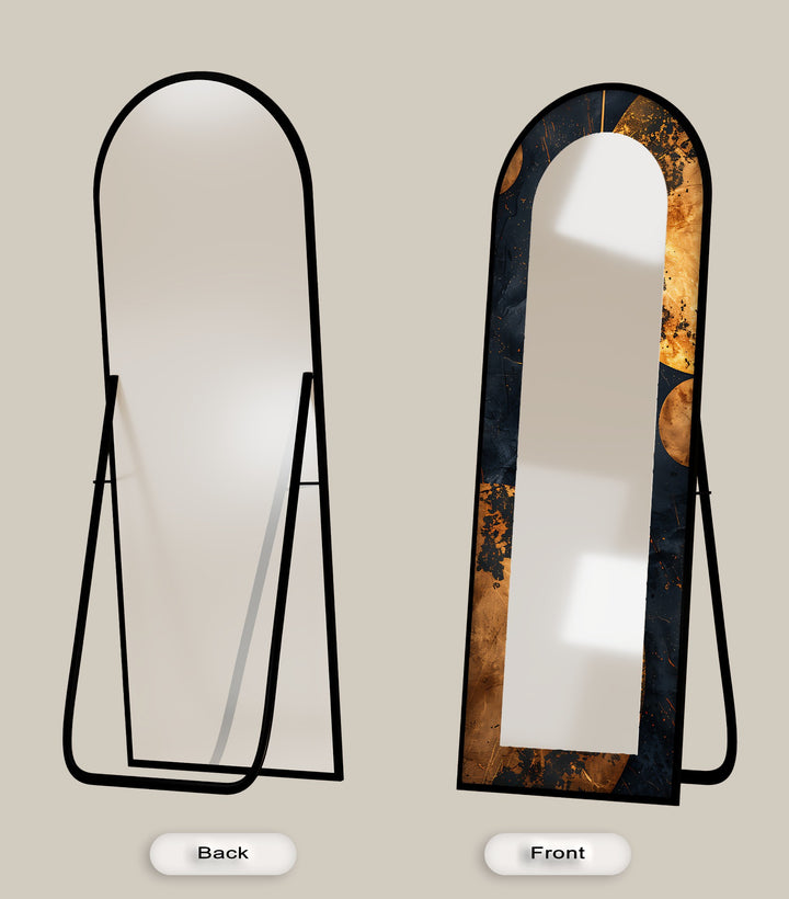 Black and Gold Marble - Full Lenght Floor Mirror