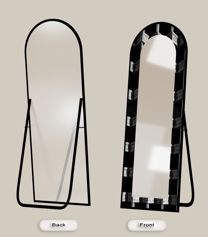 Urban Concrete Vision – Abstract Floor Mirror