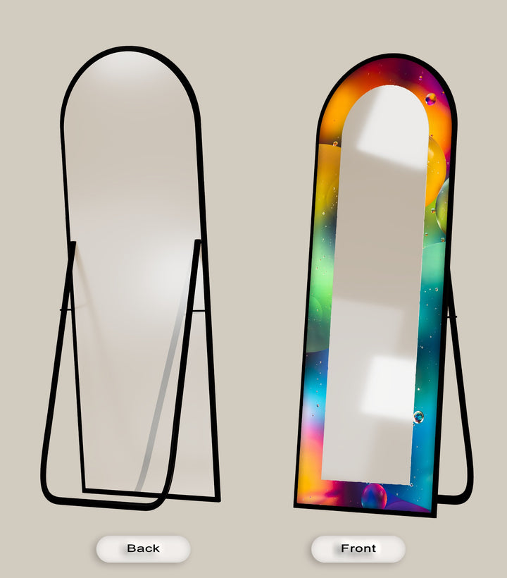Vivid Color Spectrum - Abstract Floor Mirror