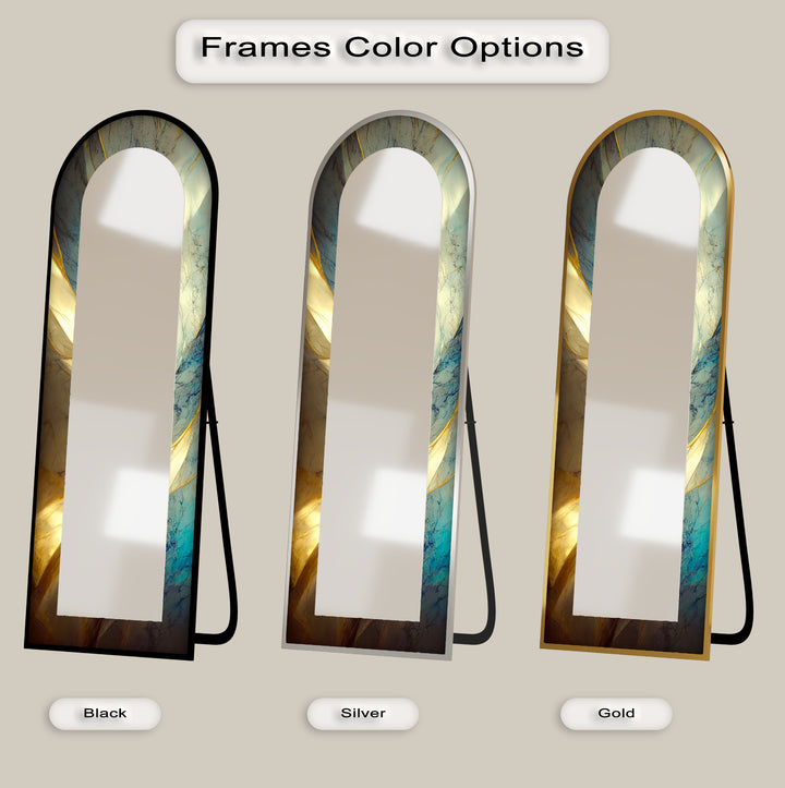 Marbled Sunrise Gradient – Floor Mirror