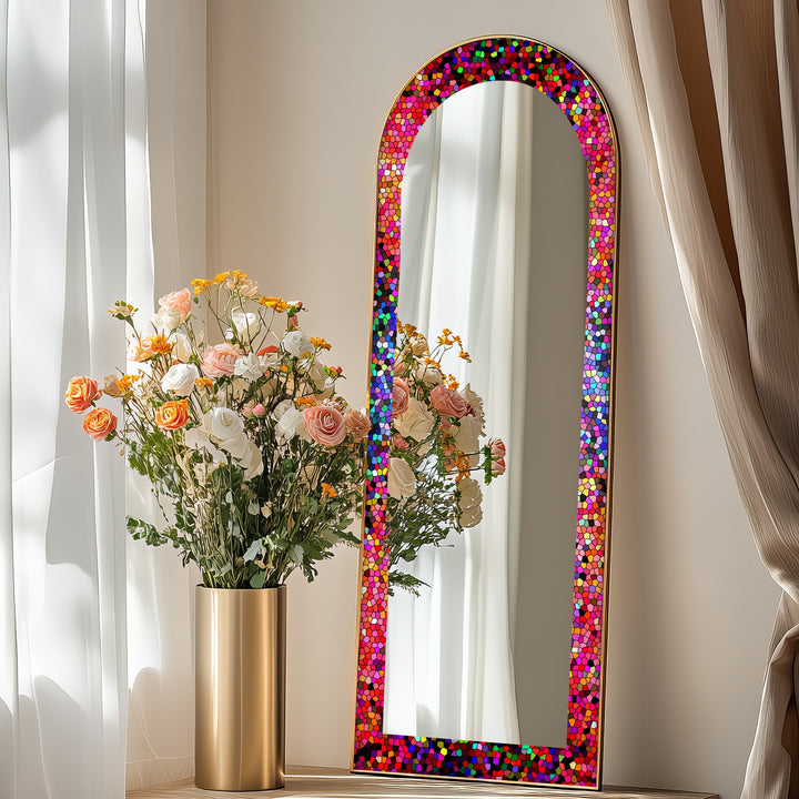 Kaleidoscope Bloom – Mosaik-Bodenspiegel 