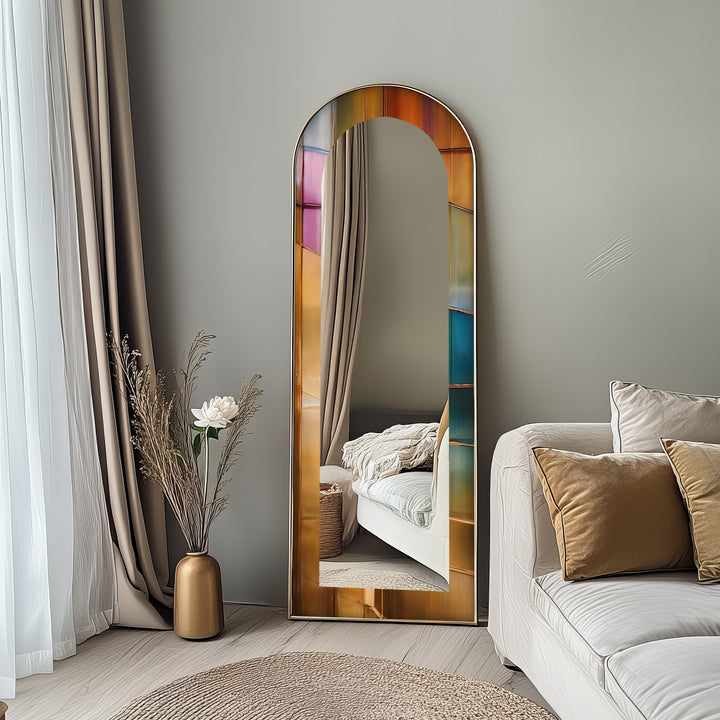Multicolor Reflective - Full Lenght Floor Mirror