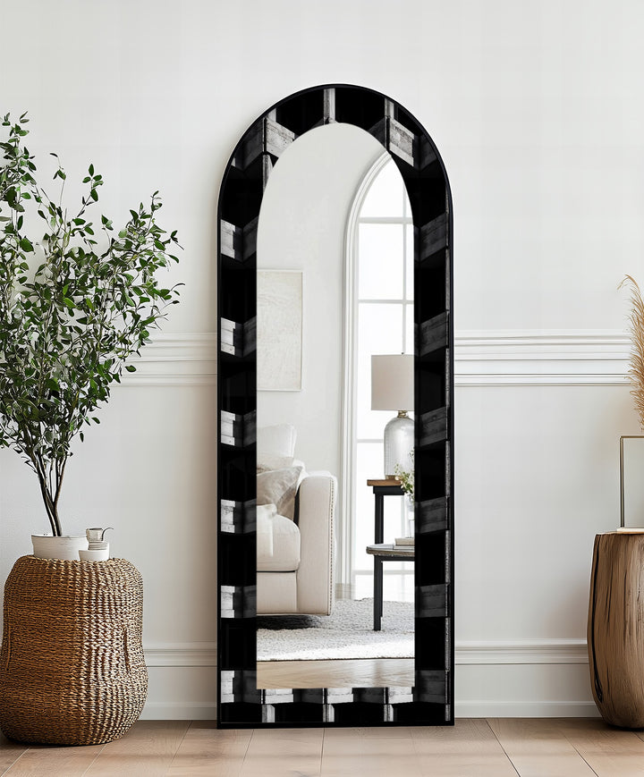 Urban Concrete Vision – Abstract Floor Mirror