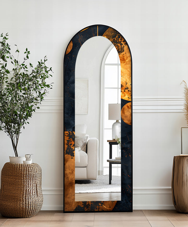 Black and Gold Marble - Full Lenght Floor Mirror