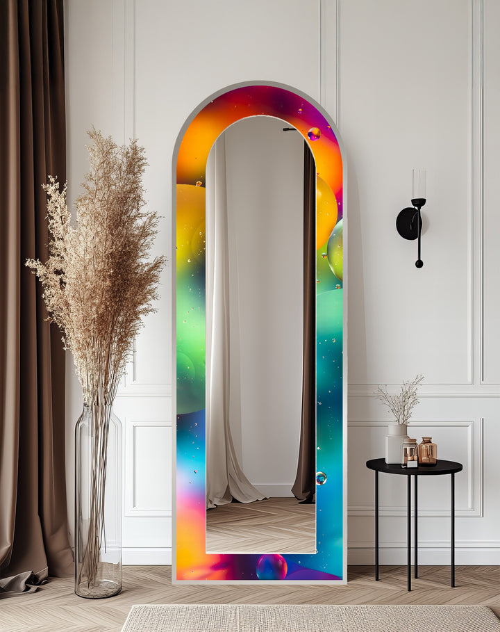 Vivid Color Spectrum - Abstract Floor Mirror