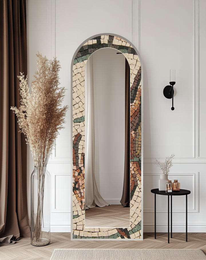 Tuscan Mosaic – Rustic Mosaic Floor Mirror
