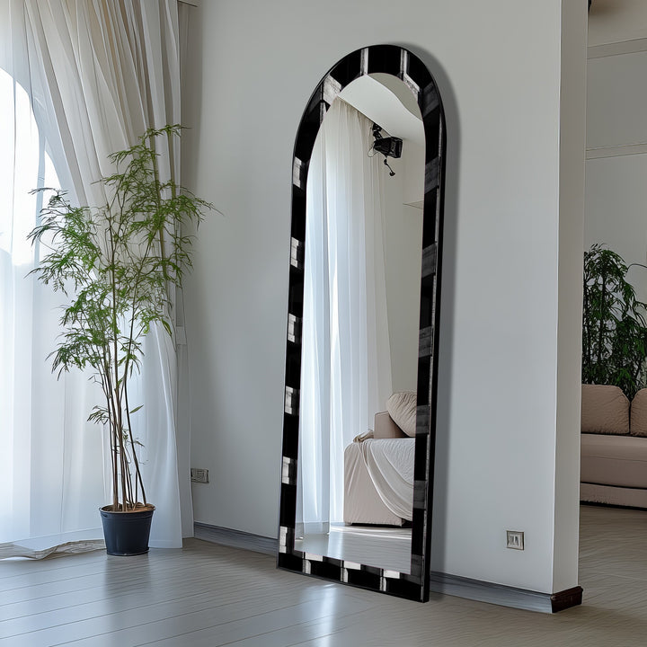 Urban Concrete Vision – Abstract Floor Mirror