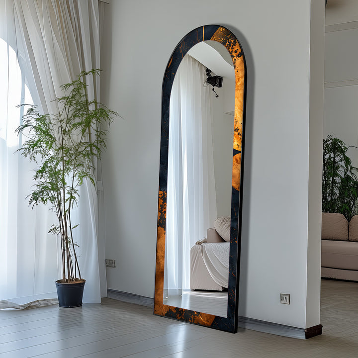 Black and Gold Marble - Full Lenght Floor Mirror