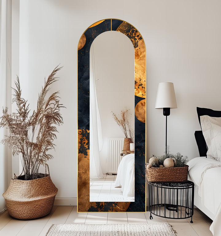Black and Gold Marble - Full Lenght Floor Mirror