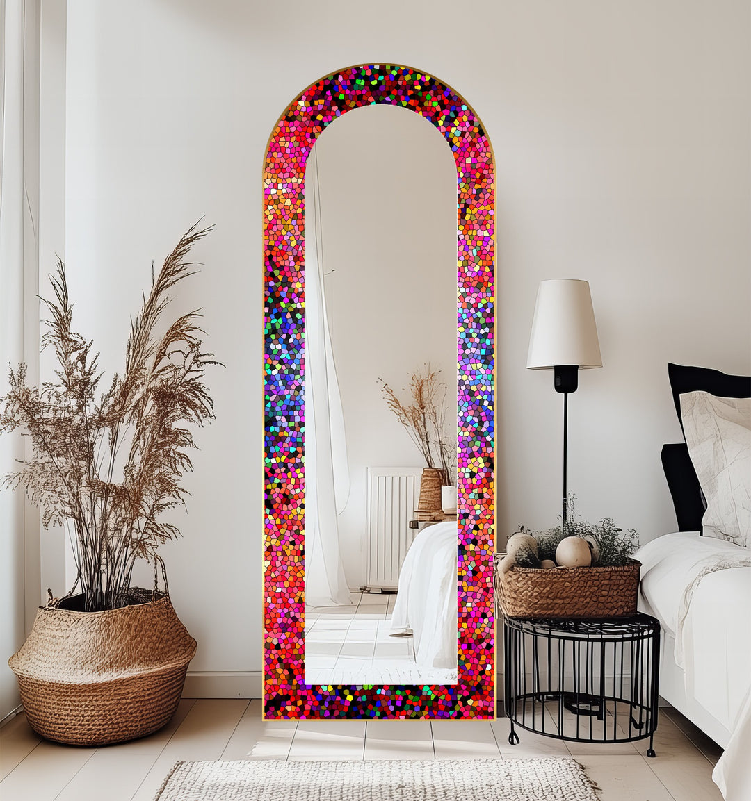 Kaleidoscope Bloom – Mosaik-Bodenspiegel 