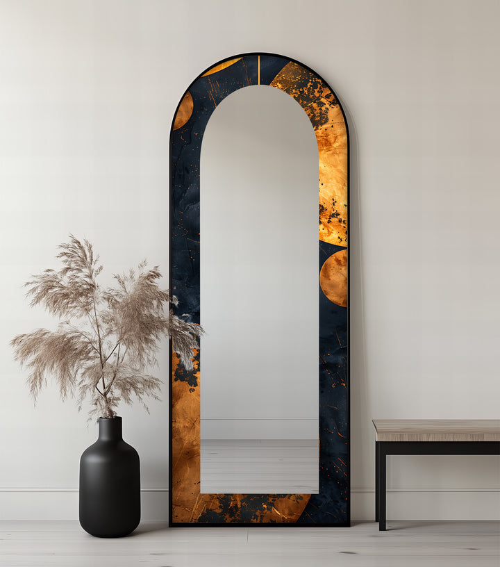 Black and Gold Marble - Full Lenght Floor Mirror