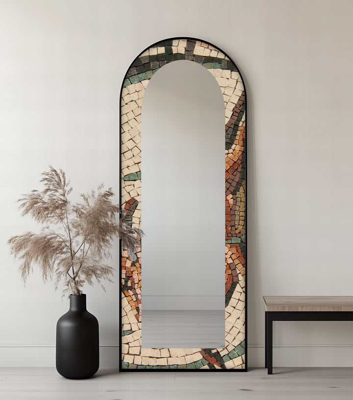 Tuscan Mosaic – Rustic Mosaic Floor Mirror