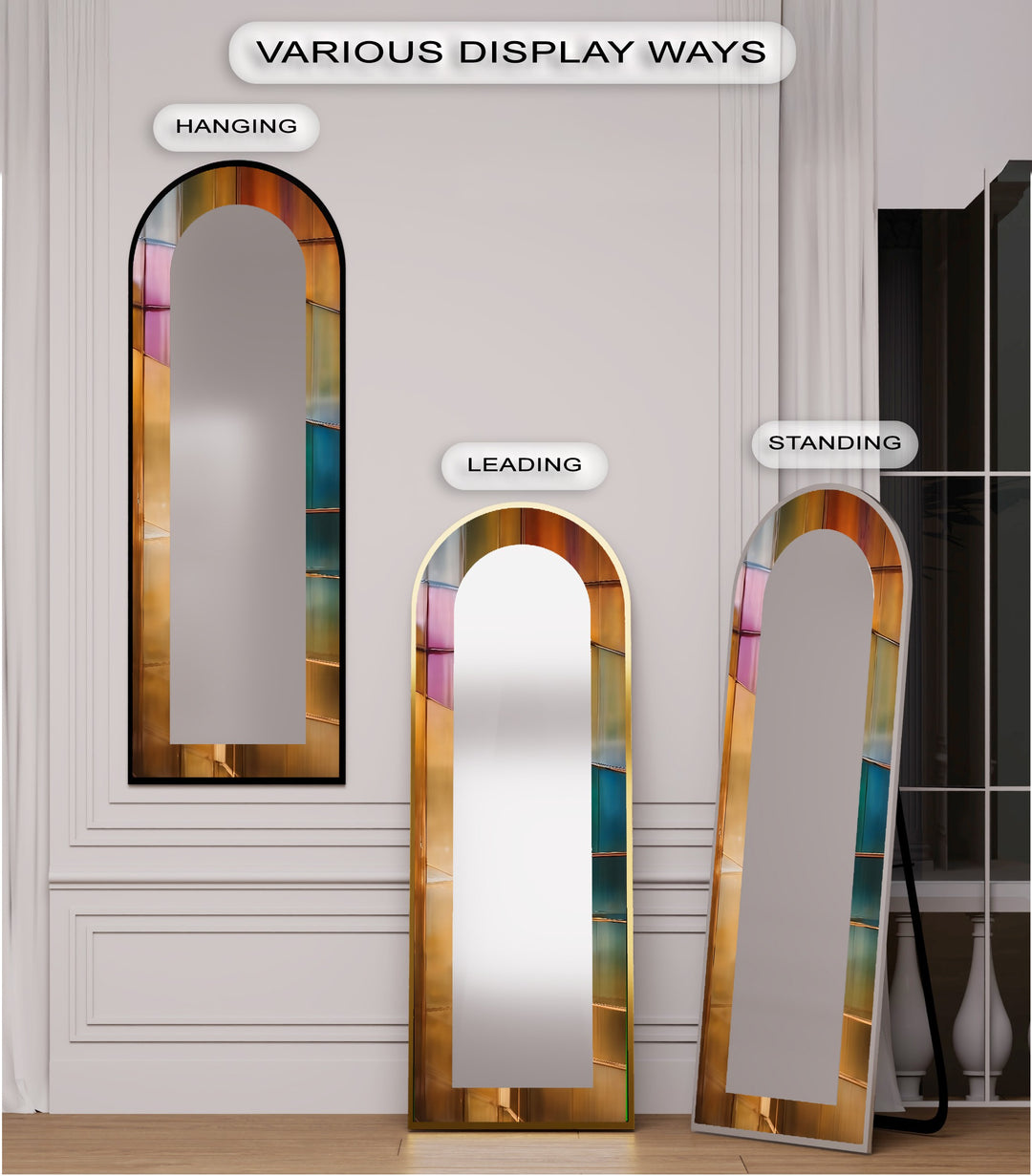 Multicolor Reflective - Full Lenght Floor Mirror